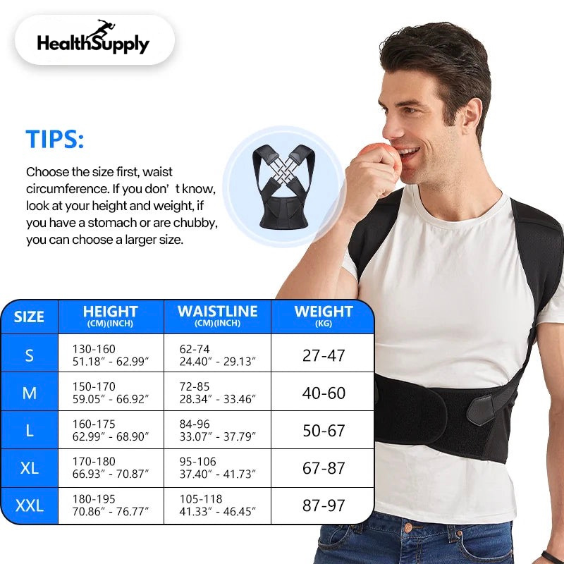 Adjustable Posture Support Brace