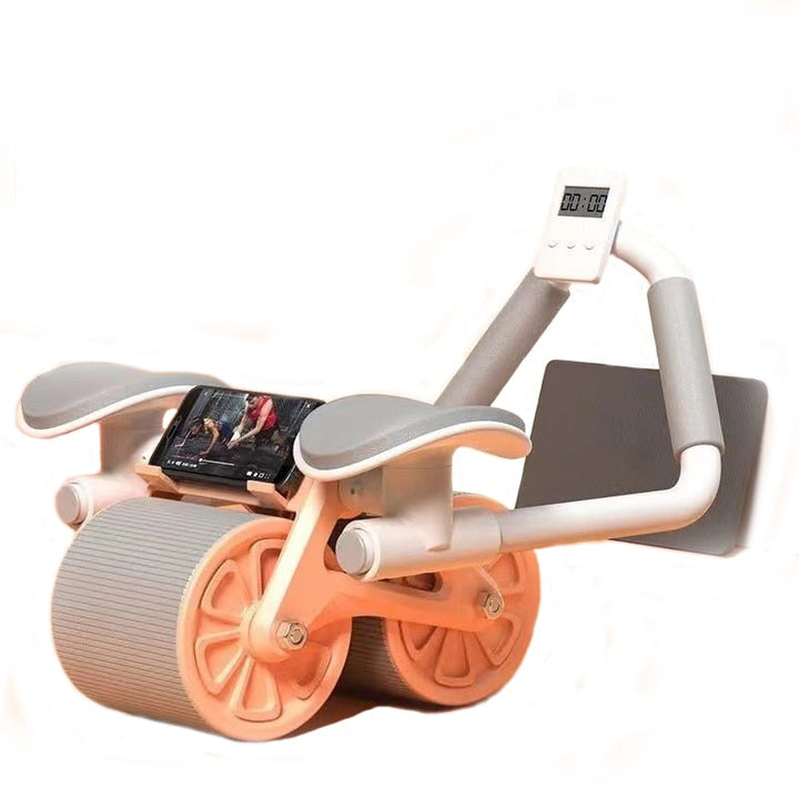 Auto-Rebound Ab Roller Wheel with Knee Pad