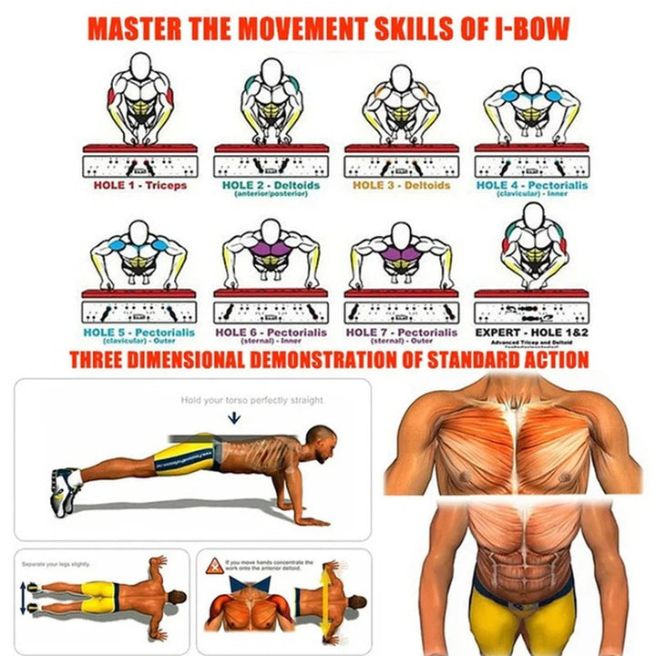Multi-Function Foldable Push-Up Board