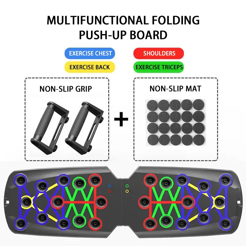 Multi-Function Foldable Push-Up Board