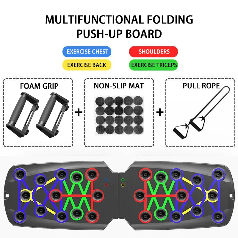 Multi-Function Foldable Push-Up Board